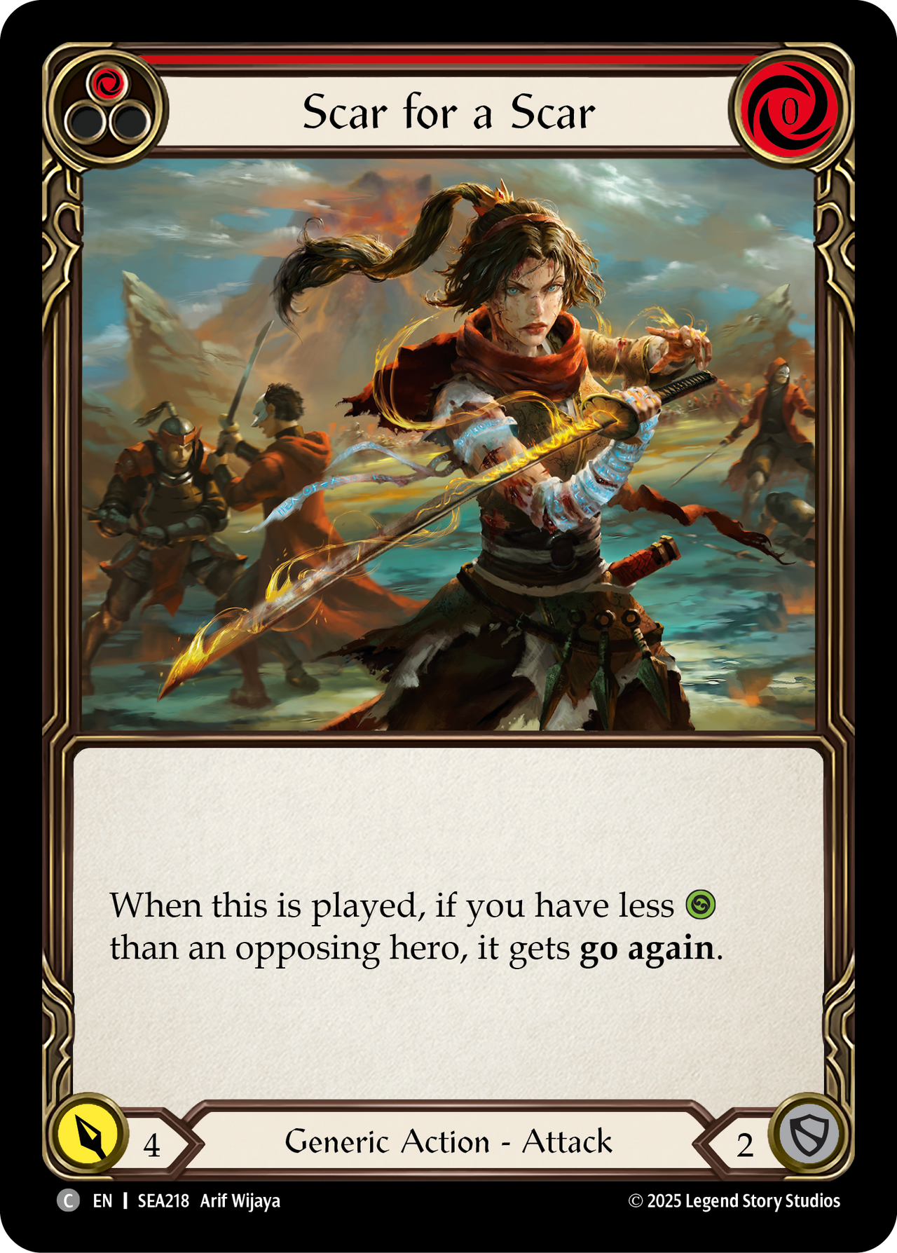 Scar Spirit Scar for a Scar (Red) - High Seas - Flesh & Blood TCG - FaB Foundry