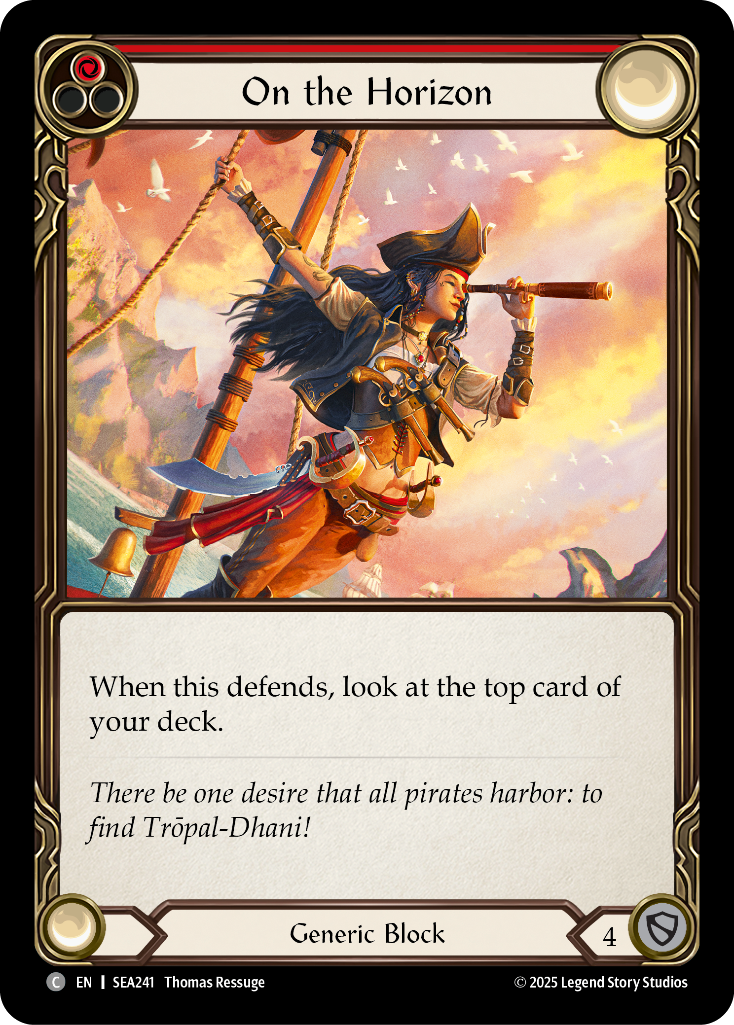 On the Horizon (Red) - High Seas - Flesh & Blood TCG - FaB Foundry