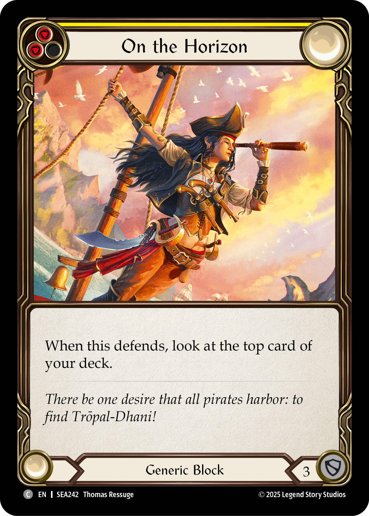 On the Horizon (Yellow) - High Seas - Flesh & Blood TCG