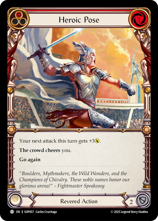 Heroic Pose (Red)
