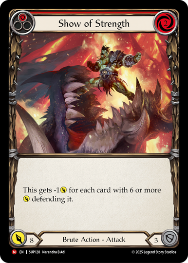 その他 [FaB] Show of Strength CF Show of Strength - Super Slam - Flesh & Blood TCG – FaB Foundry