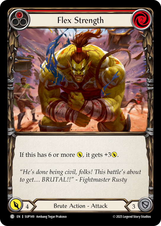 Flex Strength (Red) - Super Slam - Flesh & Blood TCG – FaB Foundry