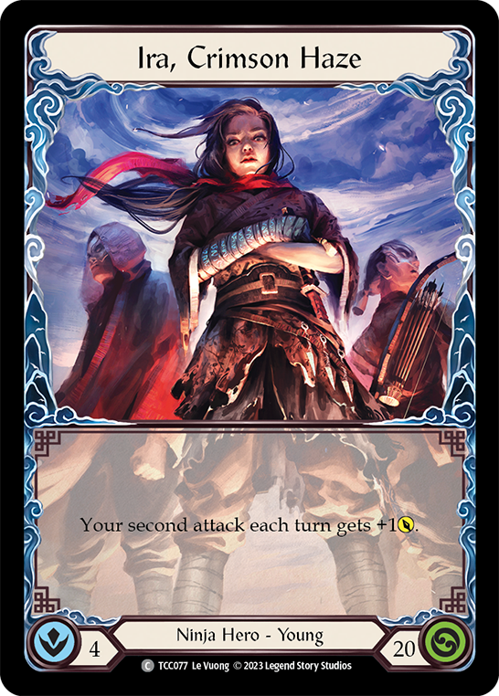 Ira, Crimson Haze Round the Table - Flesh & Blood TCG - FaB Foundry Ira, Crimson Haze Round the Table - Flesh & Blood TCG - FaB Foundry