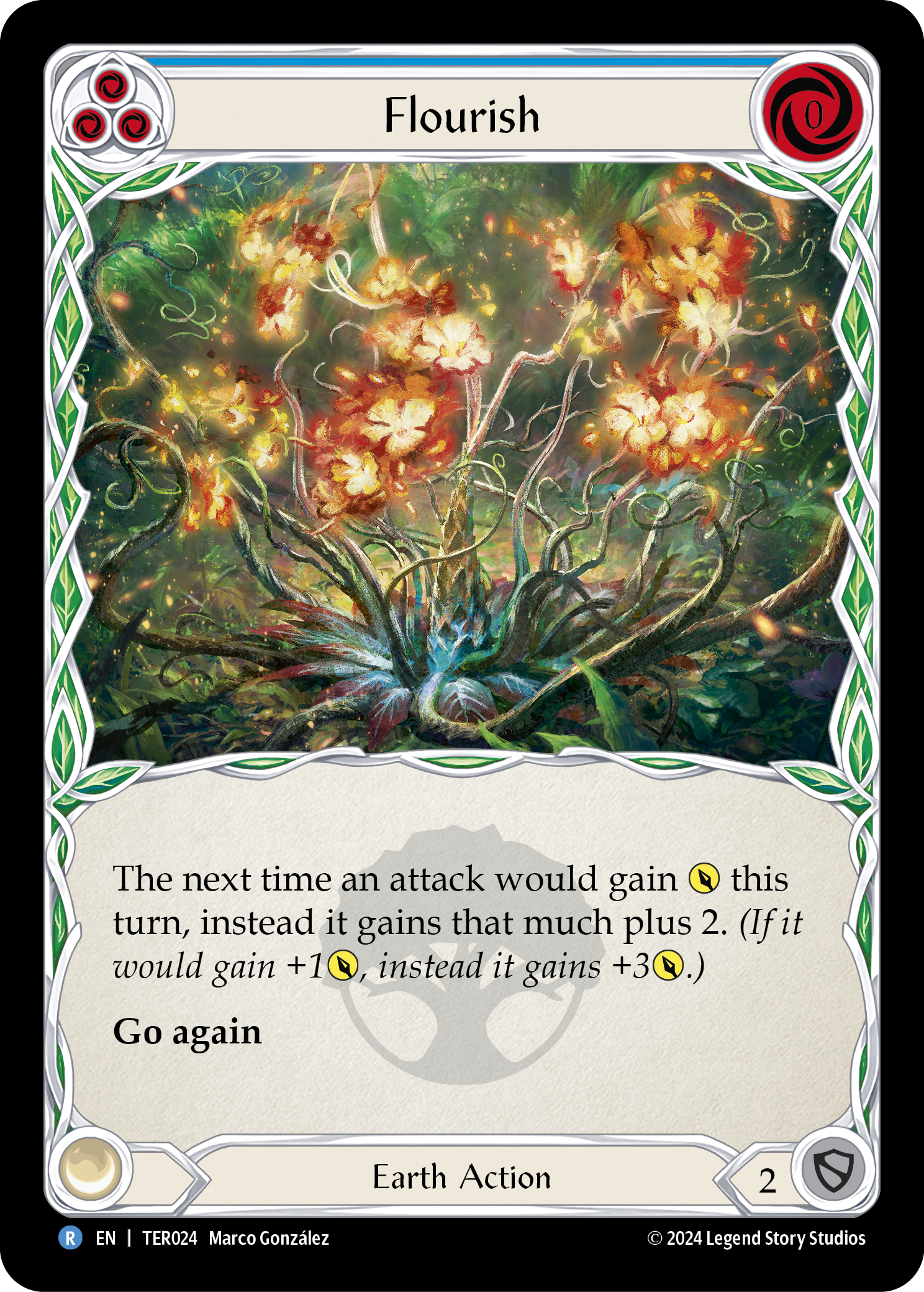 Flourish (Blue) - 1st Strike - Flesh & Blood TCG - FaB Foundry