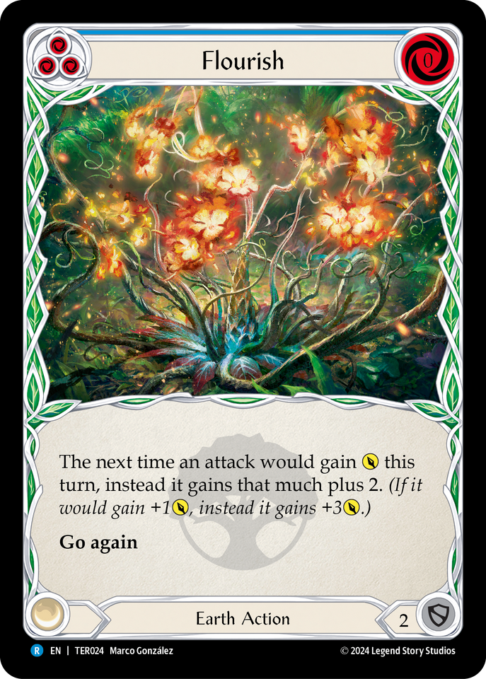 Flourish (Blue) - 1st Strike - Flesh & Blood TCG - FaB Foundry