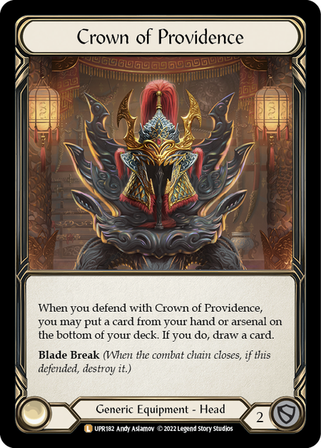 Crown of Providence - Uprising - Flesh & Blood TCG - FaB Foundry Crown of Providence - Uprising - Flesh & Blood TCG - FaB Foundry