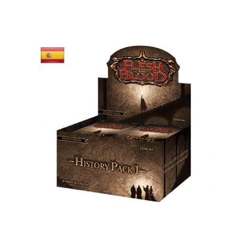 Flesh and Blood TCG: History Pack 1 Black Label Booster Box - Spanish Flesh and Blood TCG: History Pack 1 Black Label Booster Box - Spanish