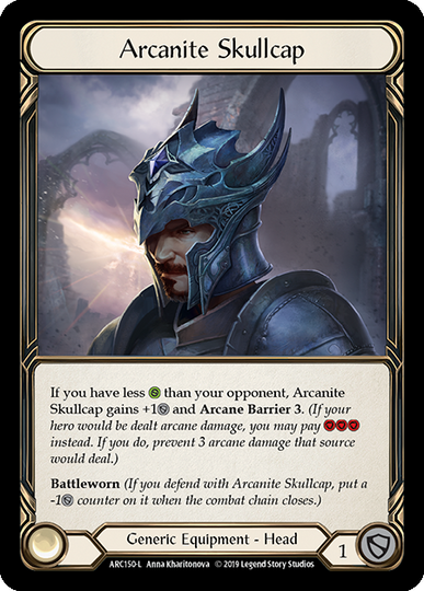 Arcanite Skullcap - Flesh & Blood TCG - Arcane Rising – FaB Foundry