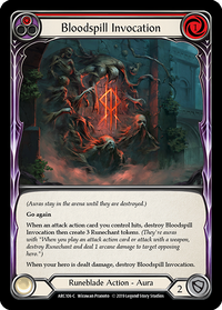 Bloodspill Invocation Red - Flesh & Blood TCG - Arcane Rising Bloodspill Invocation Red - Flesh & Blood TCG - Arcane Rising