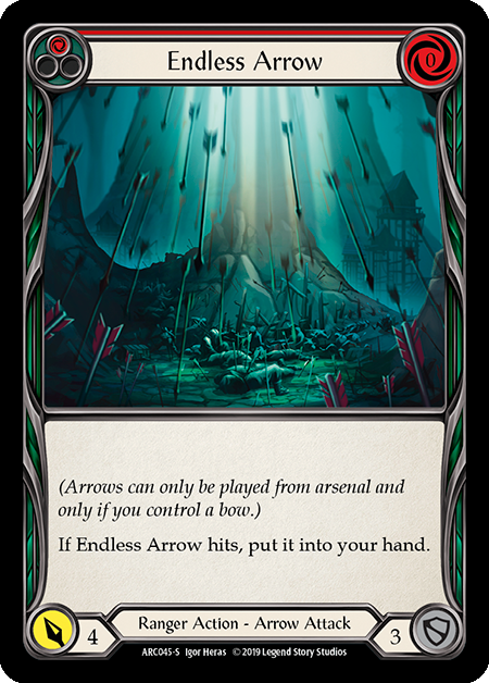 Endless Arrow - Flesh & Blood TCG - Arcane Rising – FaB Foundry