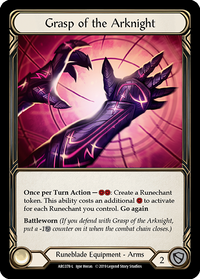 Grasp of the Arknight - Flesh & Blood TCG - Arcane Rising – FaB Grasp of the Arknight - Flesh & Blood TCG - Arcane Rising – FaB