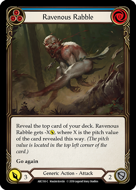 もらって嬉しい出産祝い Blue Rabble Ravenous - Rising Arcane - TCG Blood & Flesh その他