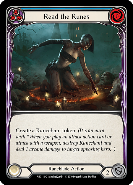 Read the Runes Blue - Flesh & Blood TCG - Arcane Rising FaB Foundry Read the Runes Blue - Flesh & Blood TCG - Arcane Rising FaB Foundry