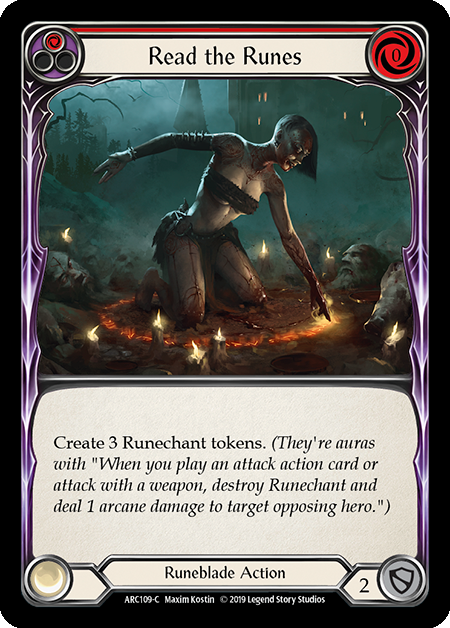 Read the Runes Red - Flesh & Blood TCG - Arcane Rising – FaB