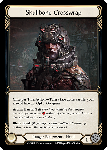 Skullbone Crosswrap - Flesh & Blood TCG - Arcane Rising – FaB Foundry Skullbone Crosswrap - Flesh & Blood TCG - Arcane Rising – FaB Foundry