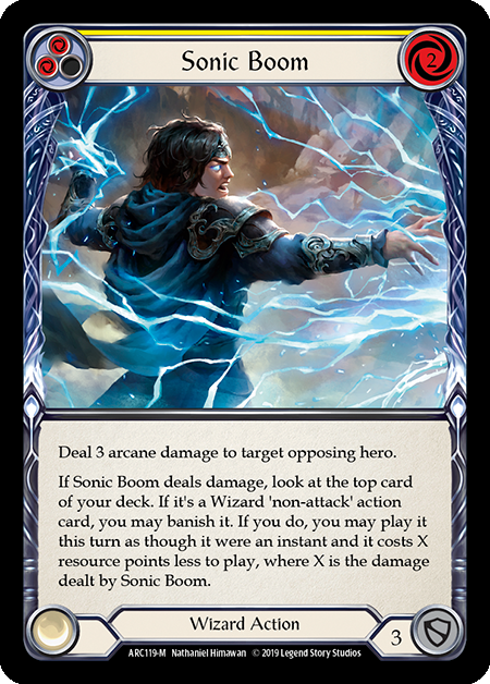 Sonic Boom - Flesh & Blood TCG - Arcane Rising – FaB Foundry