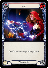 Zap Red - Flesh & Blood TCG - Arcane Rising – FaB Foundry Zap Red - Flesh & Blood TCG - Arcane Rising – FaB Foundry