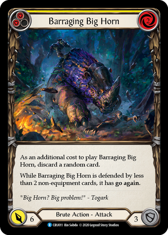 Barraging Big Horn - Yellow