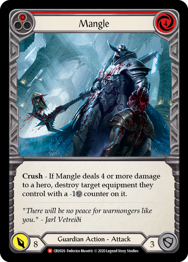 Mangle RF 3枚 flesh and blood fab Mangle - Flesh & Blood TCG - Crucible of War - FaB Foundry