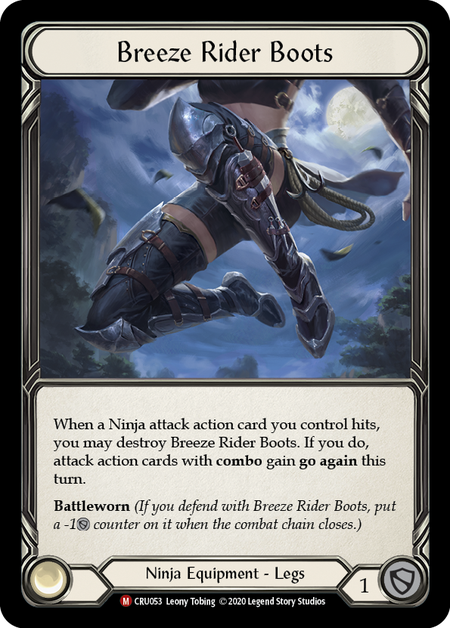 Breeze Rider Boots - Flesh & Blood TCG - Crucible of War - FaB Foundry Breeze Rider Boots - Flesh & Blood TCG - Crucible of War - FaB Foundry
