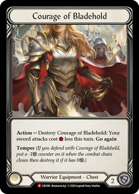 Courage of Bladehold - Flesh & Blood TCG - Crucible of War - FaB Foundry Courage of Bladehold - Flesh & Blood TCG - Crucible of War - FaB Foundry