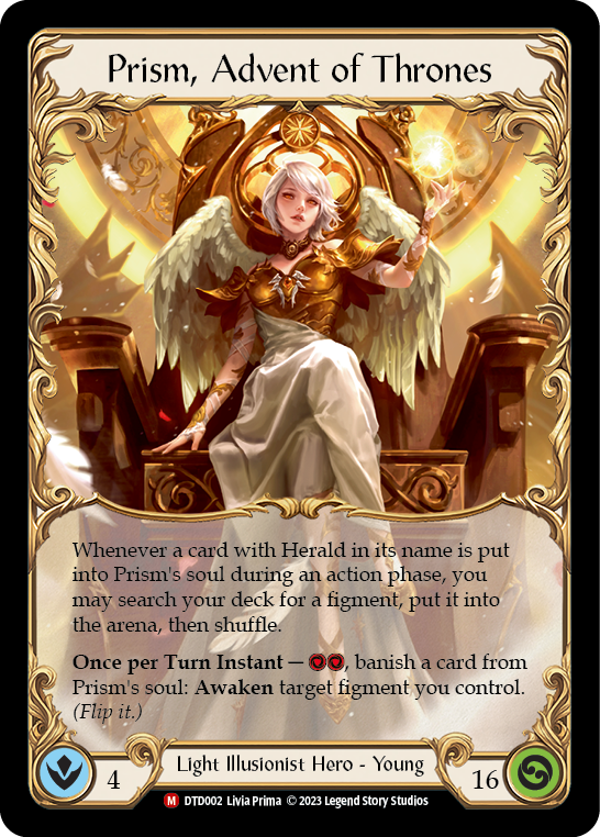 Prism, Advent of Thrones - Dusk Til Dawn - Flesh & Blood TCG - FaB Prism, Advent of Thrones - Dusk Til Dawn - Flesh & Blood TCG - FaB