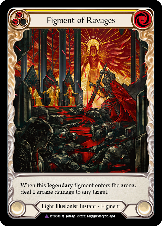 Figment of Ravages // Sekem, Archangel of Ravages (Marvel) - Dusk Til Dawn - Flesh & Blood TCG - FaB Foundry Figment of Ravages // Sekem, Archangel of Ravages (Marvel) - Dusk Til Dawn - Flesh & Blood TCG - FaB Foundry