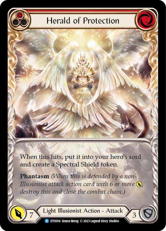 Herald of Protection (Red) - Extended Art