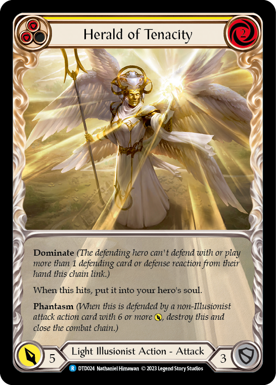 Herald of Tenacity (Yellow) - Extended Art