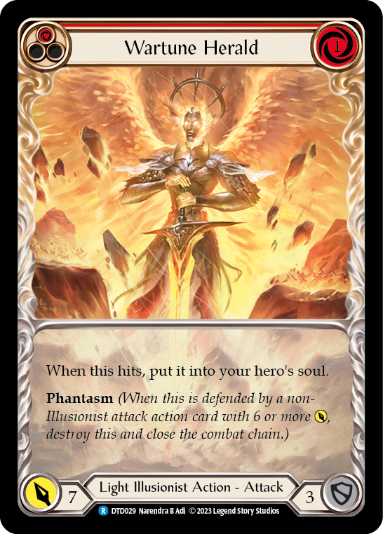 Wartune Herald (Red) - Extended Art