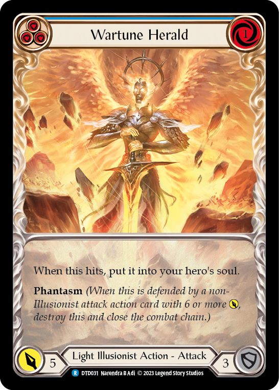 Wartune Herald (Blue) - Extended Art