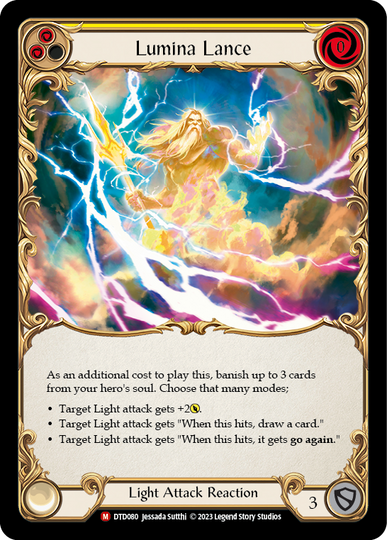Lumina Lance - Dusk Til Dawn - Flesh & Blood TCG - FaB Foundry