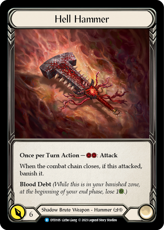 Hell Hammer - Dusk Til Dawn - Flesh & Blood TCG - FaB Foundry Hell Hammer - Dusk Til Dawn - Flesh & Blood TCG - FaB Foundry