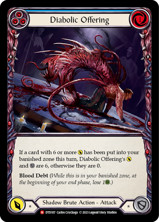 Diabolic Offering - Dusk Til Dawn - Flesh & Blood TCG - FaB