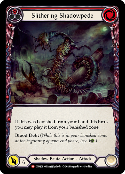 Slithering Shadowpede - Dusk Til Dawn - Flesh & Blood TCG