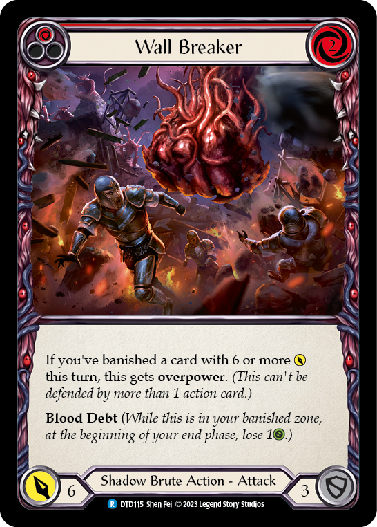 Wall Breaker (Red) - Dusk Til Dawn - Flesh & Blood TCG - FaB Foundry
