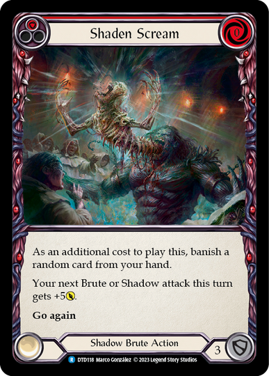 Shaden Scream (Red) - Dusk Til Dawn - Flesh & Blood TCG