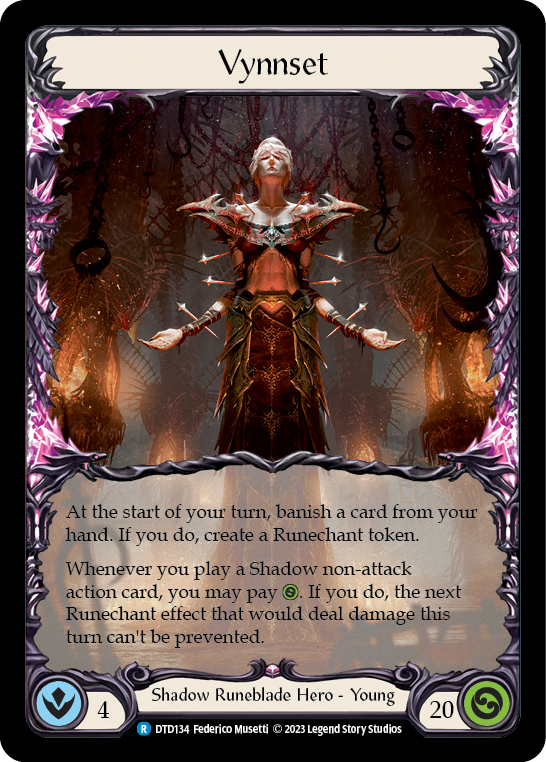 flesh and blood token cards Vynnset - Dusk Til Dawn - Flesh & Blood TCG