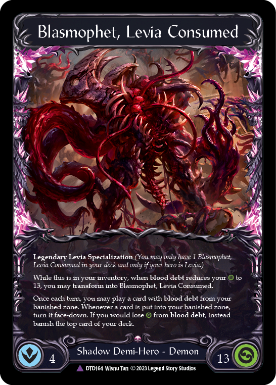 【FaB】Levia, Redeemed【Marvel】 Levia, Redeemed // Blasmophet, Levia Consumed Marvel - Dusk
