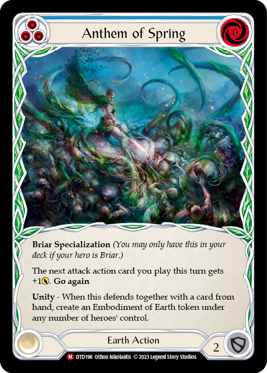 Anthem of Spring - Dusk Til Dawn - Flesh & Blood TCG - FaB Foundry Anthem of Spring - Dusk Til Dawn - Flesh & Blood TCG - FaB Foundry
