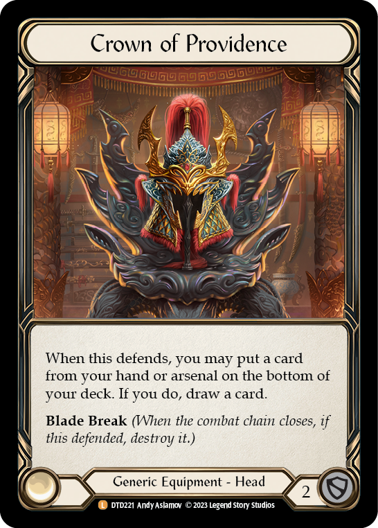 Flesh and Blood Crown of Providence NF英語 Crown of Providence - Dusk Til Dawn - Flesh & Blood TCG
