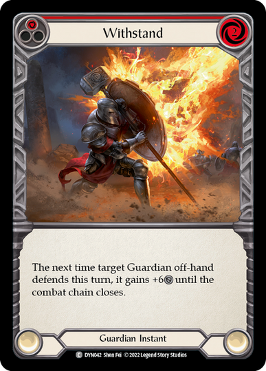 Withstand - Red - Dynasty - Flesh & Blood TCG - FaB Foundry