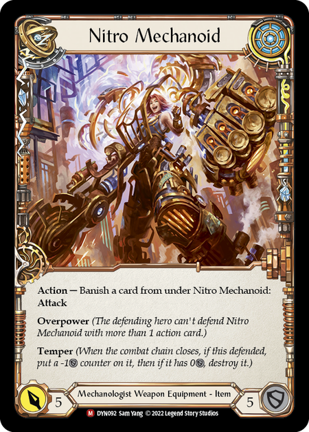 FAB Construct Nitro Mechanoid Marvel 1枚 Construct Nitro Mechanoid/ Nitro Mechanoid - Dynasty - Flesh