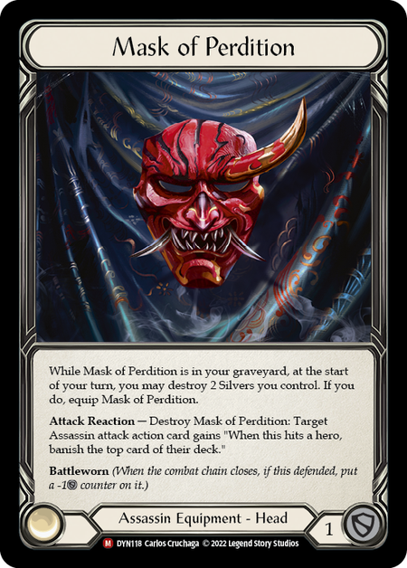 Mask of Perdition - Dynasty - Flesh & Blood TCG - FaB Foundry Mask of Perdition - Dynasty - Flesh & Blood TCG - FaB Foundry