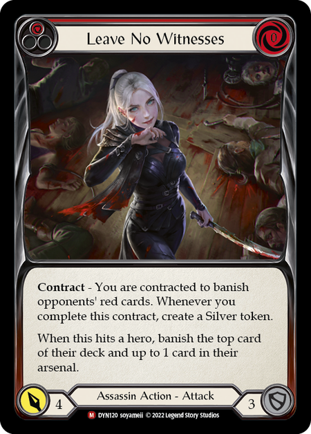 Leave No Witnesses - Dynasty - Flesh & Blood TCG - FaB Foundry Leave No Witnesses - Dynasty - Flesh & Blood TCG - FaB Foundry