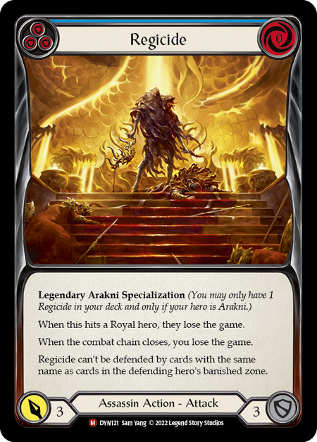 dynasty flesh and blood card list Regicide Standard