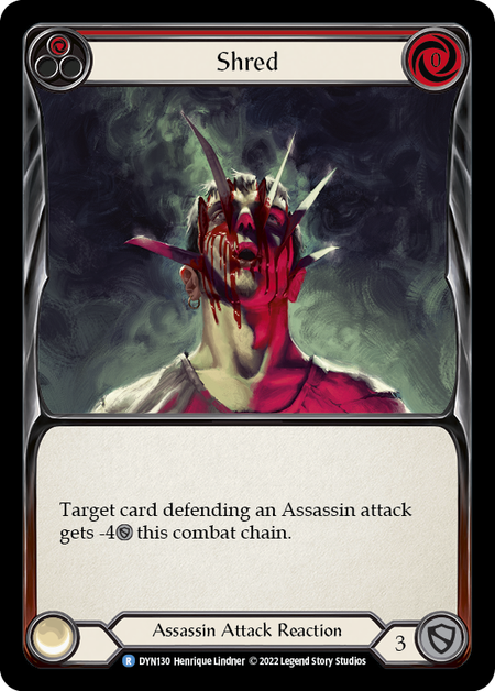 Shred - Red - Dynasty - Flesh & Blood TCG - FaB Foundry