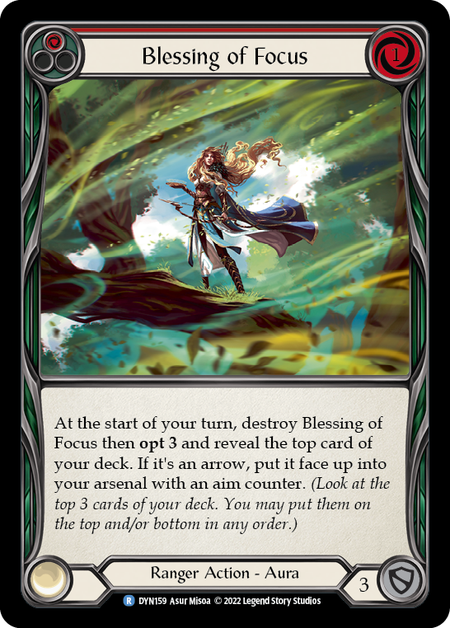 Blessing of Focus - Red - Dynasty - Flesh & Blood TCG - FaB Foundry Blessing of Focus - Red - Dynasty - Flesh & Blood TCG - FaB Foundry