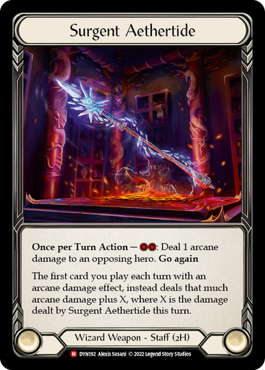 大特価!! Surgent Aethertide - Dynasty - Flesh & Blood TCG - FaB Foundry その他