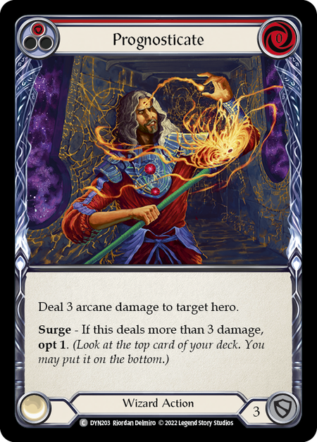 Prognosticate - Red - Dynasty - Flesh & Blood TCG - FaB Foundry Prognosticate - Red - Dynasty - Flesh & Blood TCG - FaB Foundry